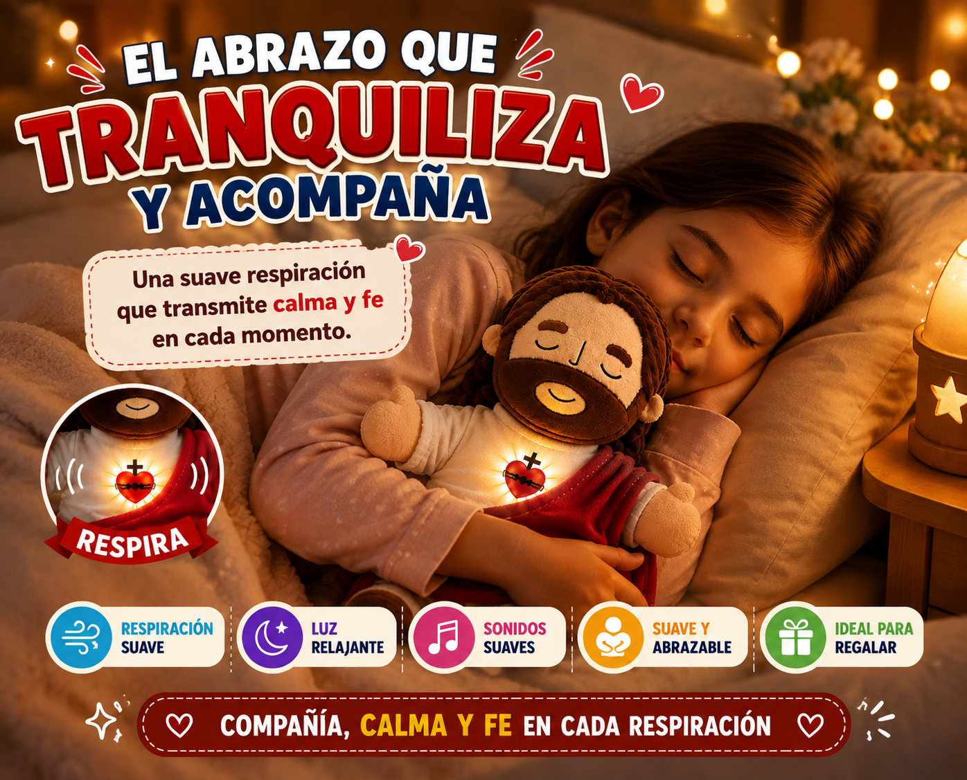 PELUCHE DE JESÚS QUE RESPIRA