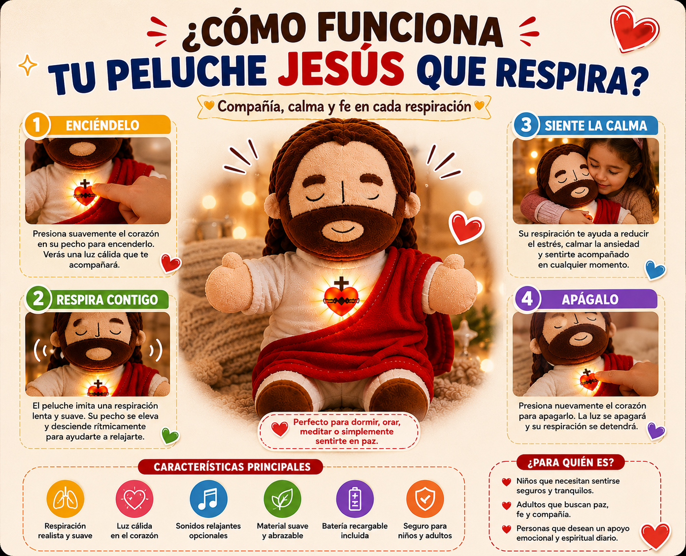 PELUCHE DE JESÚS QUE RESPIRA